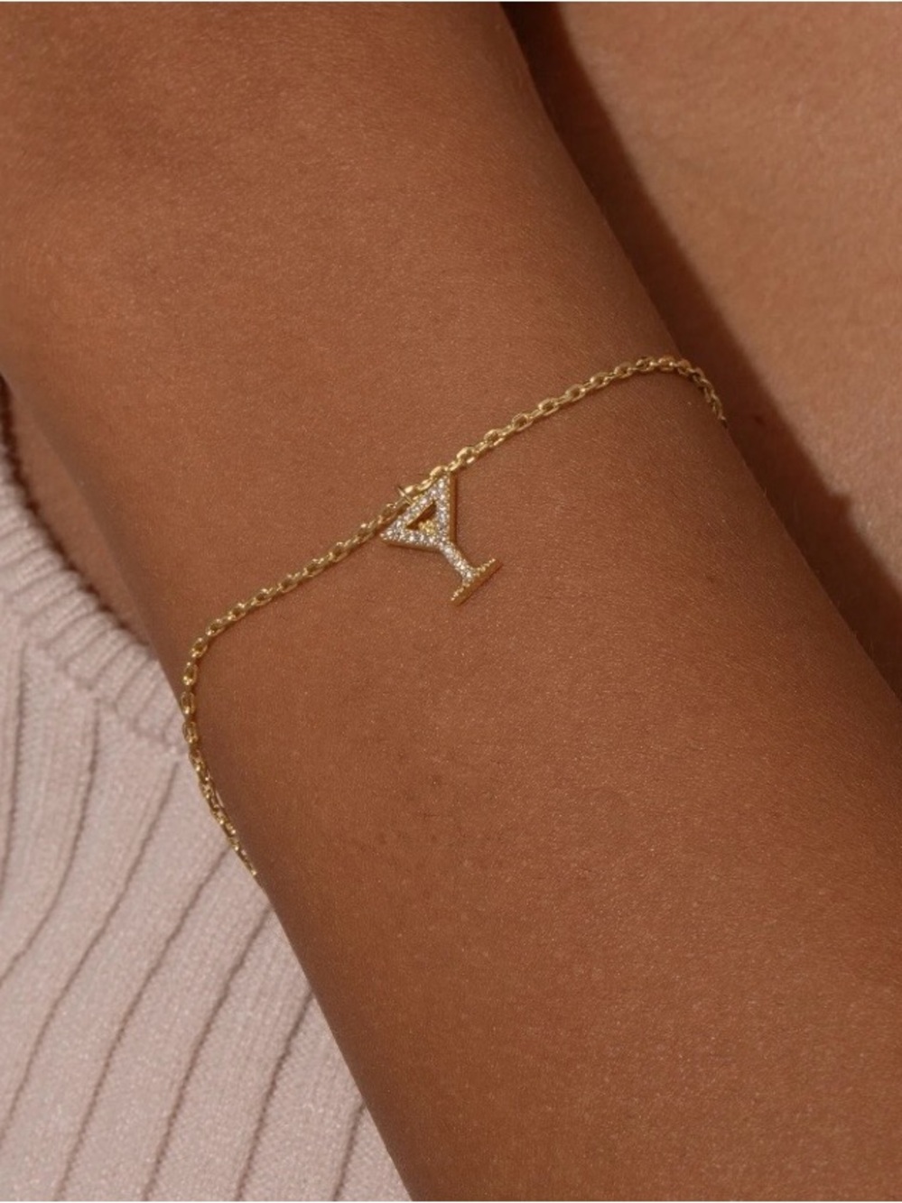 NEW Uncommon James Gold Martini Pendant Bracelet